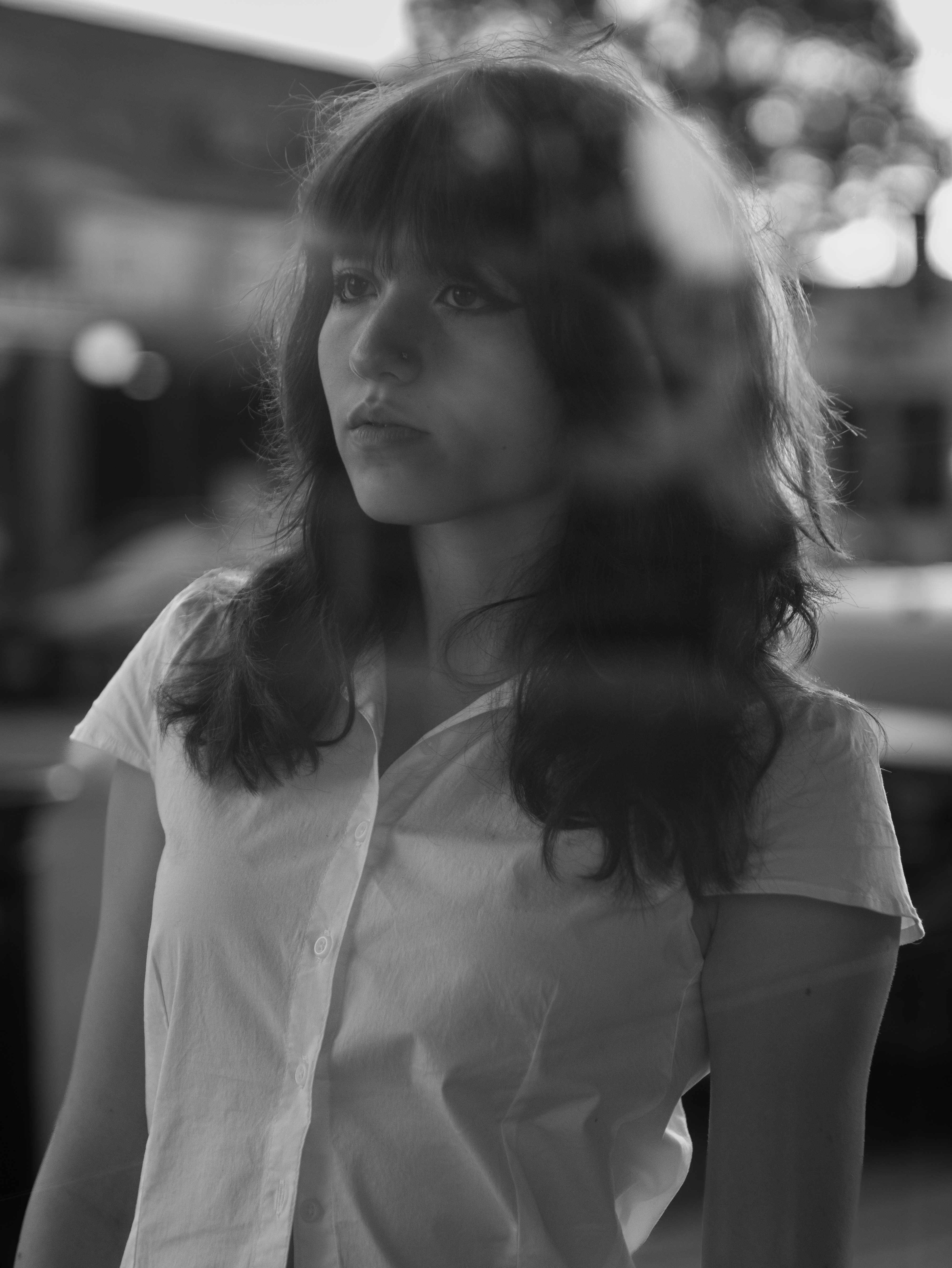Black and white portrait of Nat Daubert